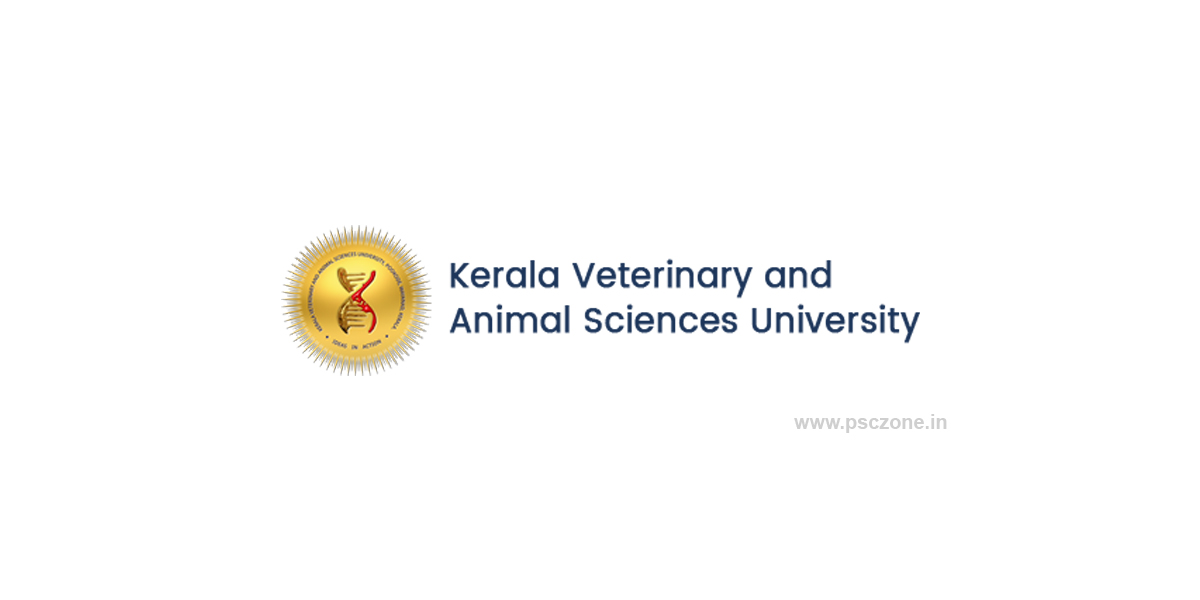 Kerala Veterinary and Animal Sciences University Notification 2020